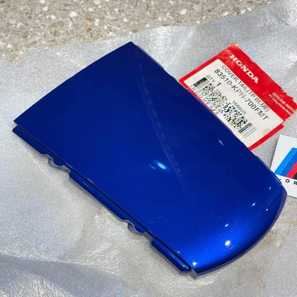 COVER TAIL PET SAMBUNGAN BODY BELAKANG SUPRA X 125 X125 OLD LAMA BATMAN BIRU ORIGINAL AHM 83510 KPH 