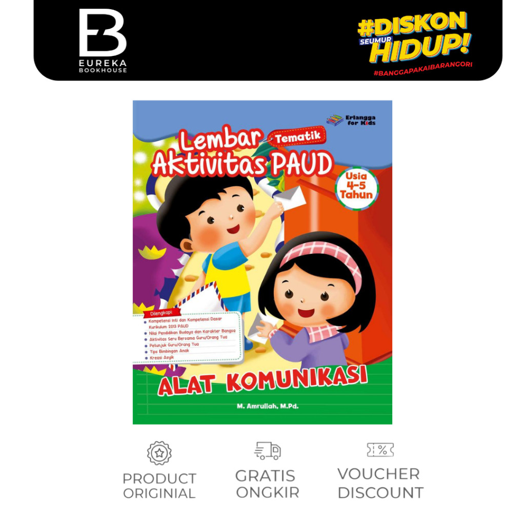 ERLANGGA - LEMBAR AKTIVITAS PAUD 4-5TH: ALAT KOMUNIKASI