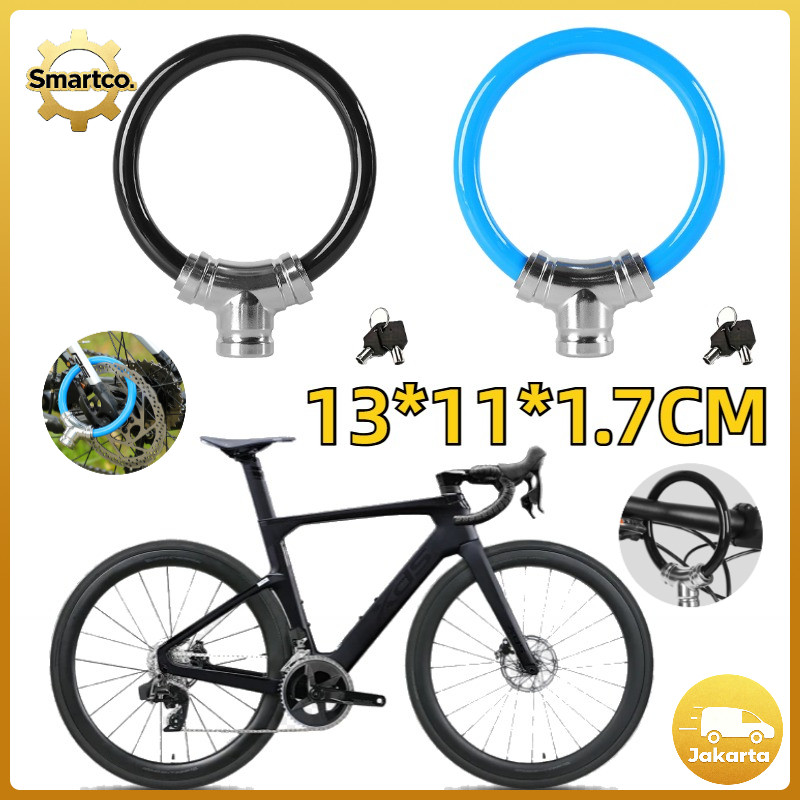 Kunci Cincin Sepeda Anti Maling Kunci Rantai Sepeda Tahan Air Kunci Sepeda Gunung Anti Geser Gembok 