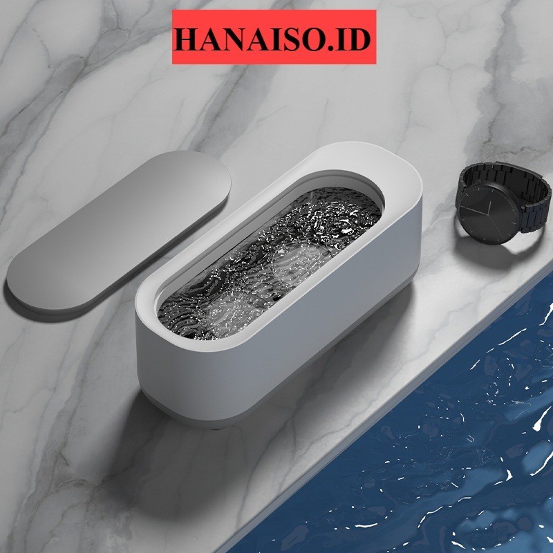 Hanaiso Medan Kotak Getar Ultrasonic Cleaner Ultra Violet Alat Pembersih Kacamata Perhiasan Cincin P