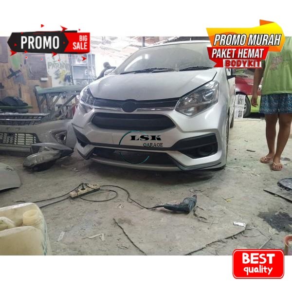 bodykit full bumper depan Agya Rojali 2017 up -X