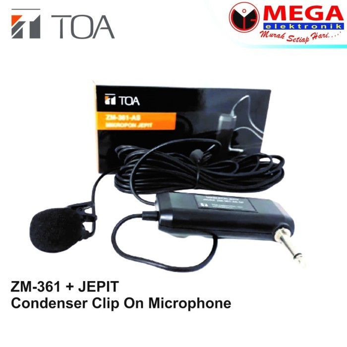 MIC JEPIT MIC CLIP ON TOA ZM-361