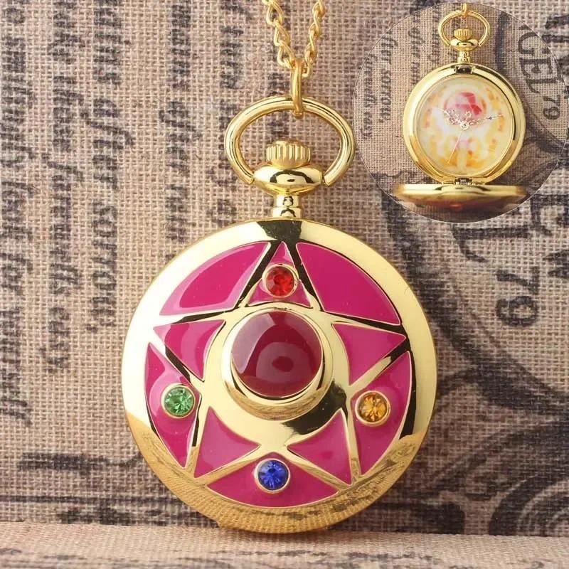 Sailor Moon Moon Prism Pocket Watch Second Generation Lifewith sailor moon Card Captor Sakura cartoo