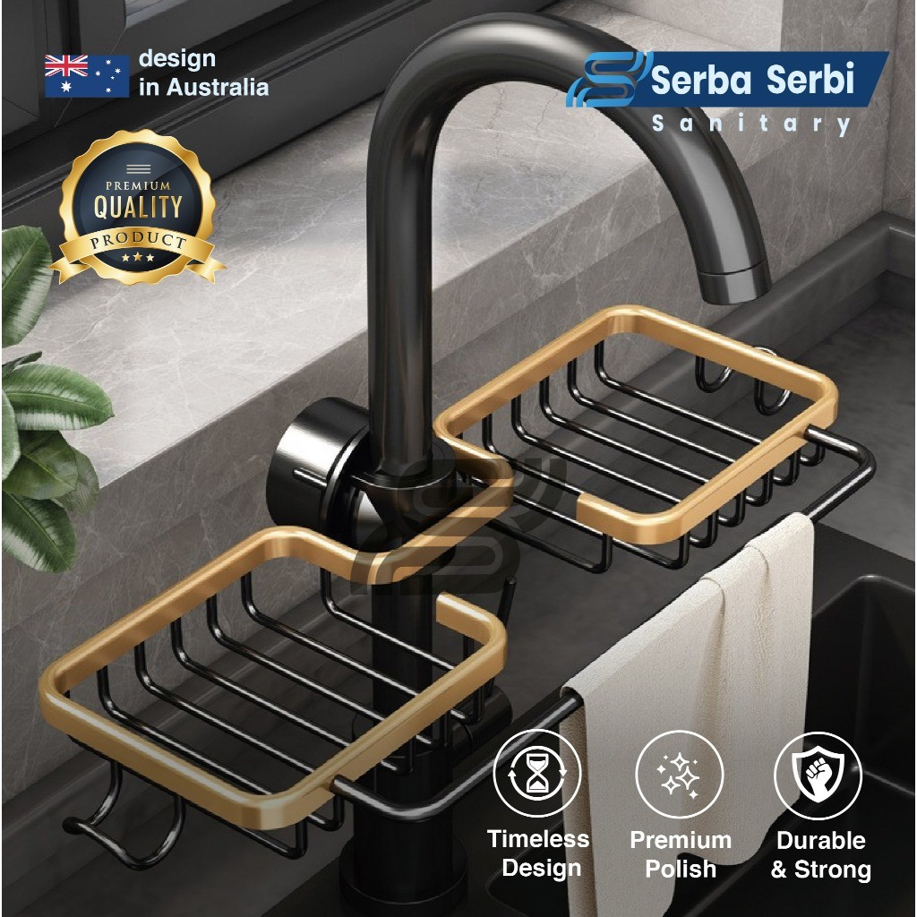 Rak spons cuci piring -  Tempat Sabun cuci piring - Rak sabun cuci piring - Tahan Karat