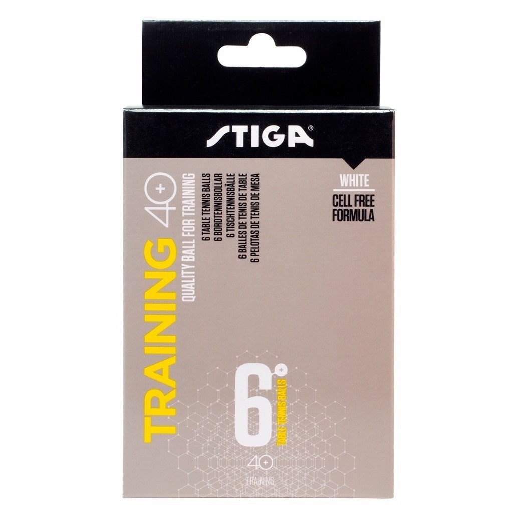 STIGA Training Ball 40+ isi 6 | Bola latihan Original  ITTF