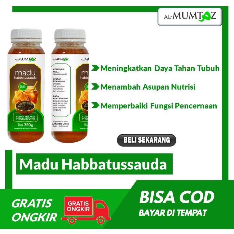 Madu Habbatussauda AlMumtaz Promil Maag Murni Asli Alami Suplemen Daya tahan tubuh