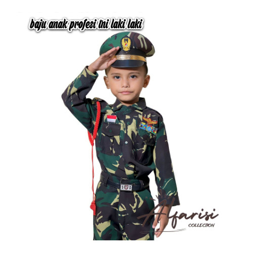 Seragam TNI Anak Karnaval Tentara Kostum TK pocil/Baju Tni Anak Laki Laki