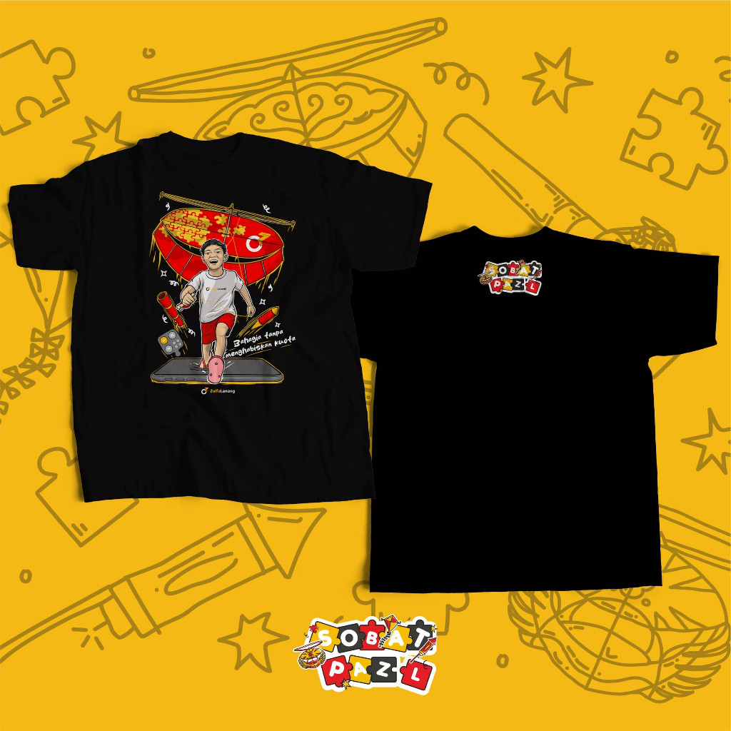 Kaos layangan zulfa lanang - Kaos Zulfa Lanang -Kaos anak dan Dewasa -Bahan Katun Crew Neck - Pazl 8