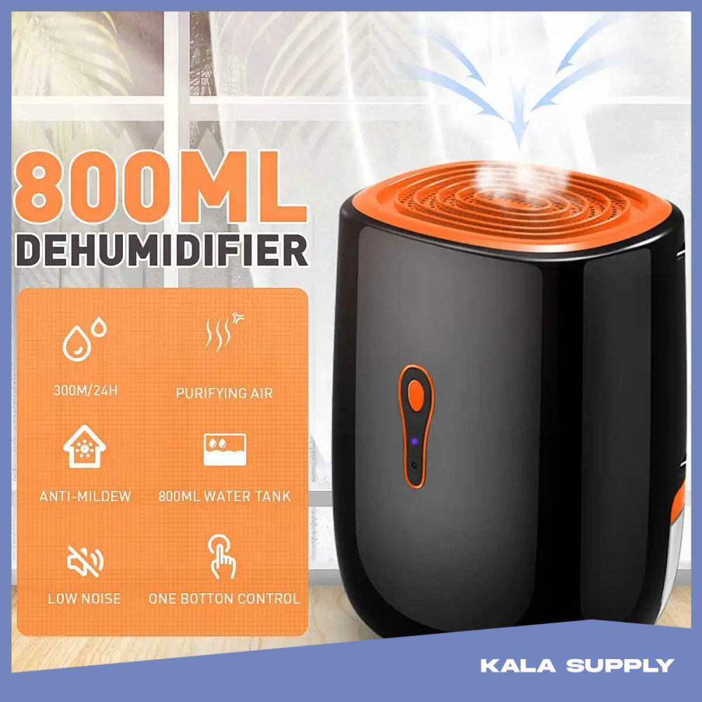 YANGZI Dehumidifier 2in1 Moisture Absorber Portable Low Noise 800ml - VS-DH07