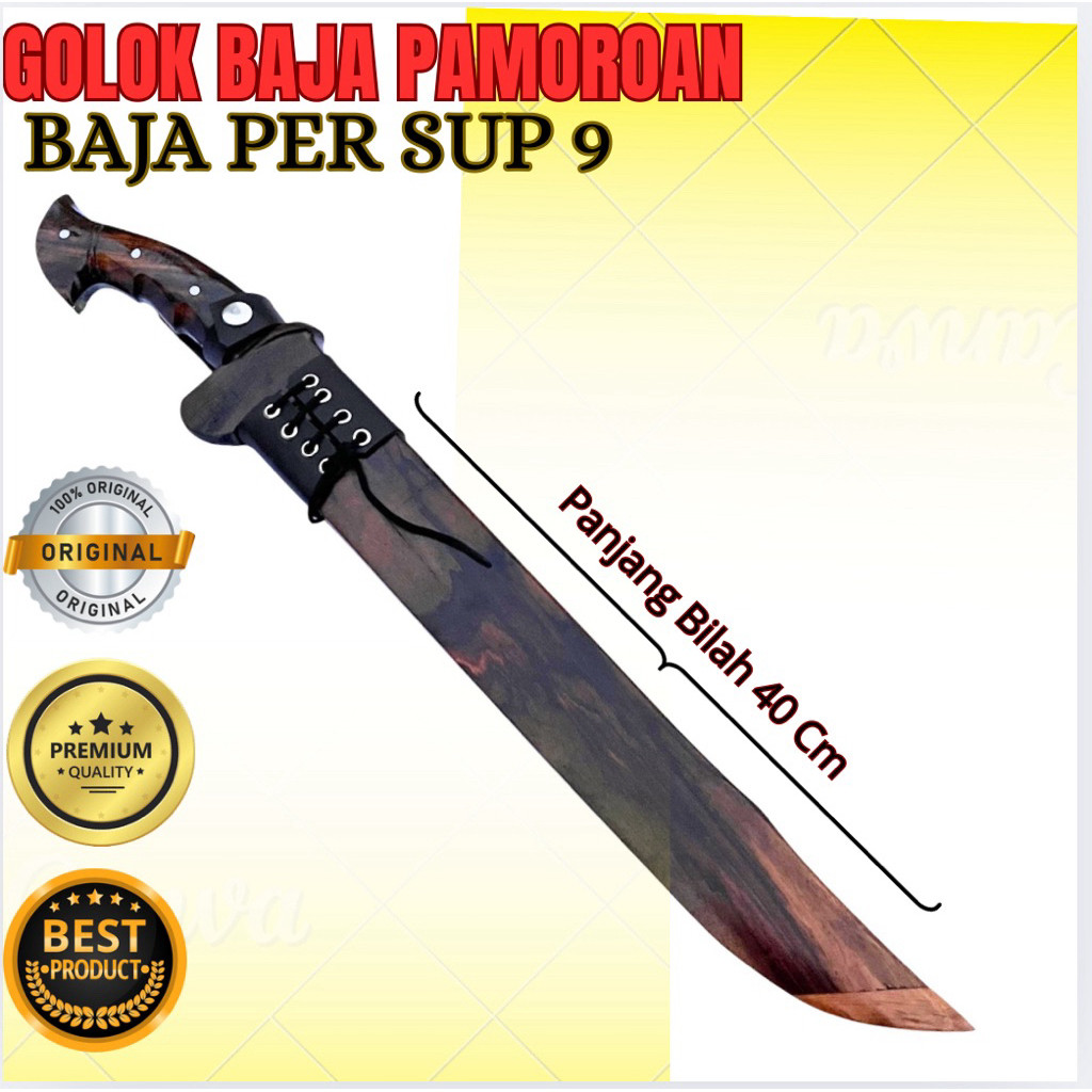 Golok Pamoroan Songket Sonokeling | Baja Per Asli Sipuh – Tajam Anti Meleot