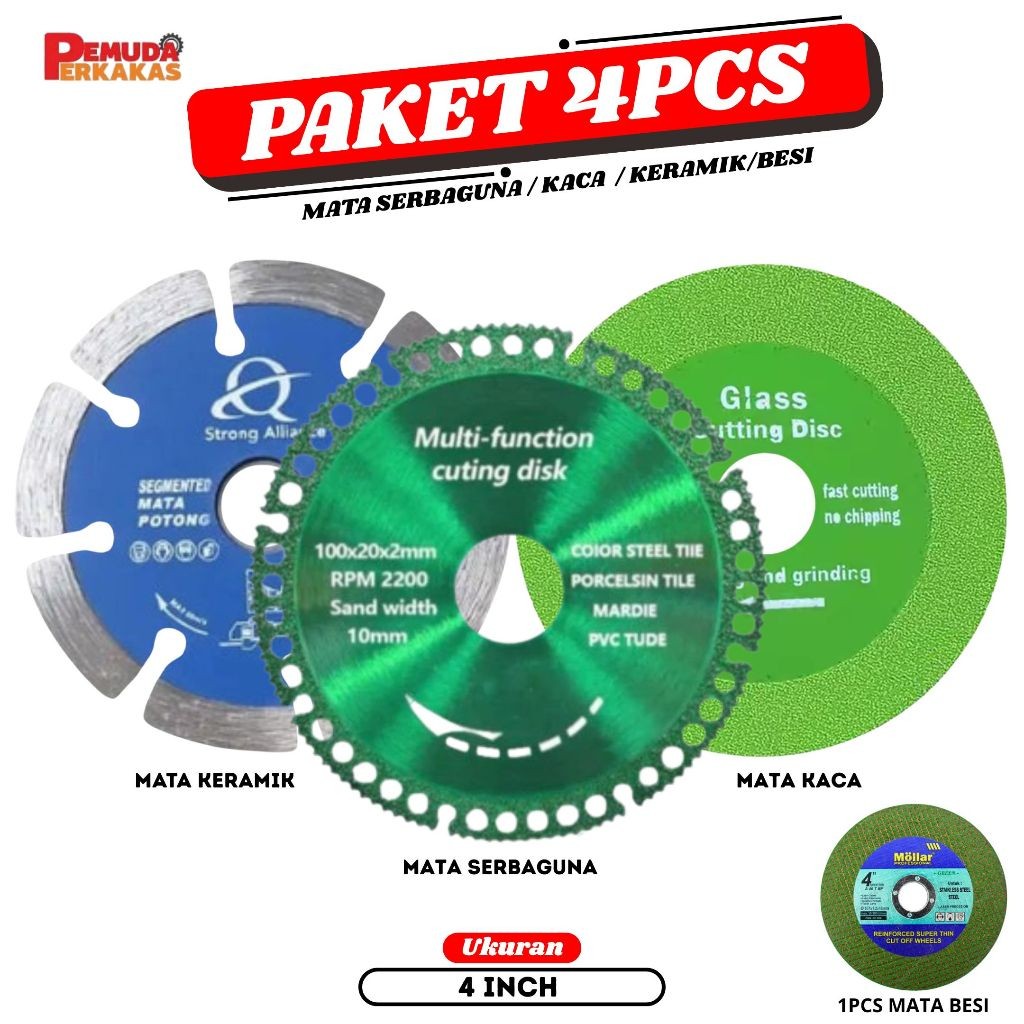 Mata Gerinda Kaca Keramik Serba GUna Keramik Besi / Pisau Gergaji Multifungsi / Diamond Gerinda Pemo