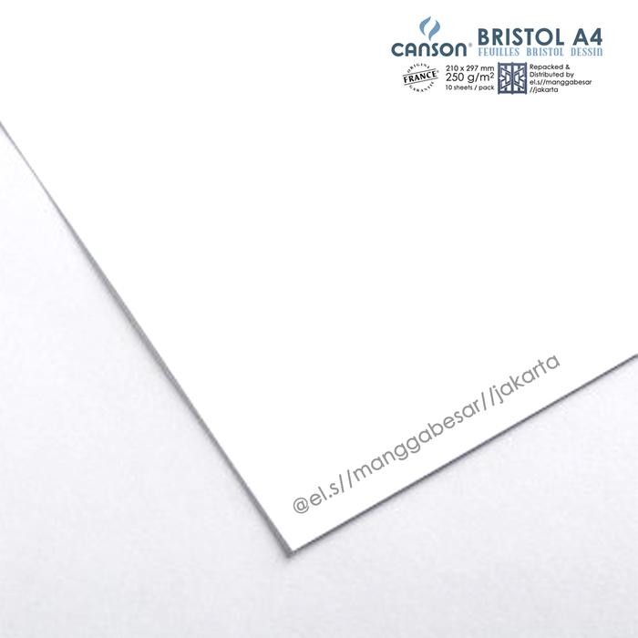 Canson Bristol A4 250 GSM Drawing Paper 10 Lembar