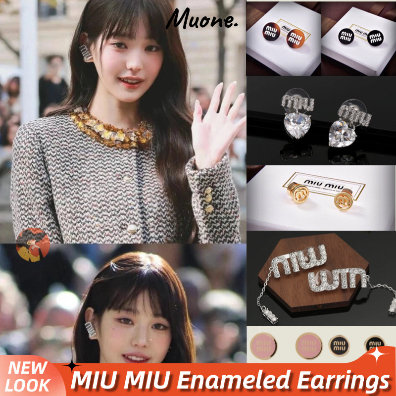 MIU MIU Enameled Metal Earrings miu miu earrings