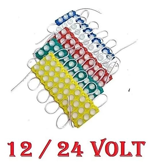 Lampu LED Module 3 MATA 12LOVT  24VOLT Waterproof / Lampu Module LED 12 Volt 3WATT