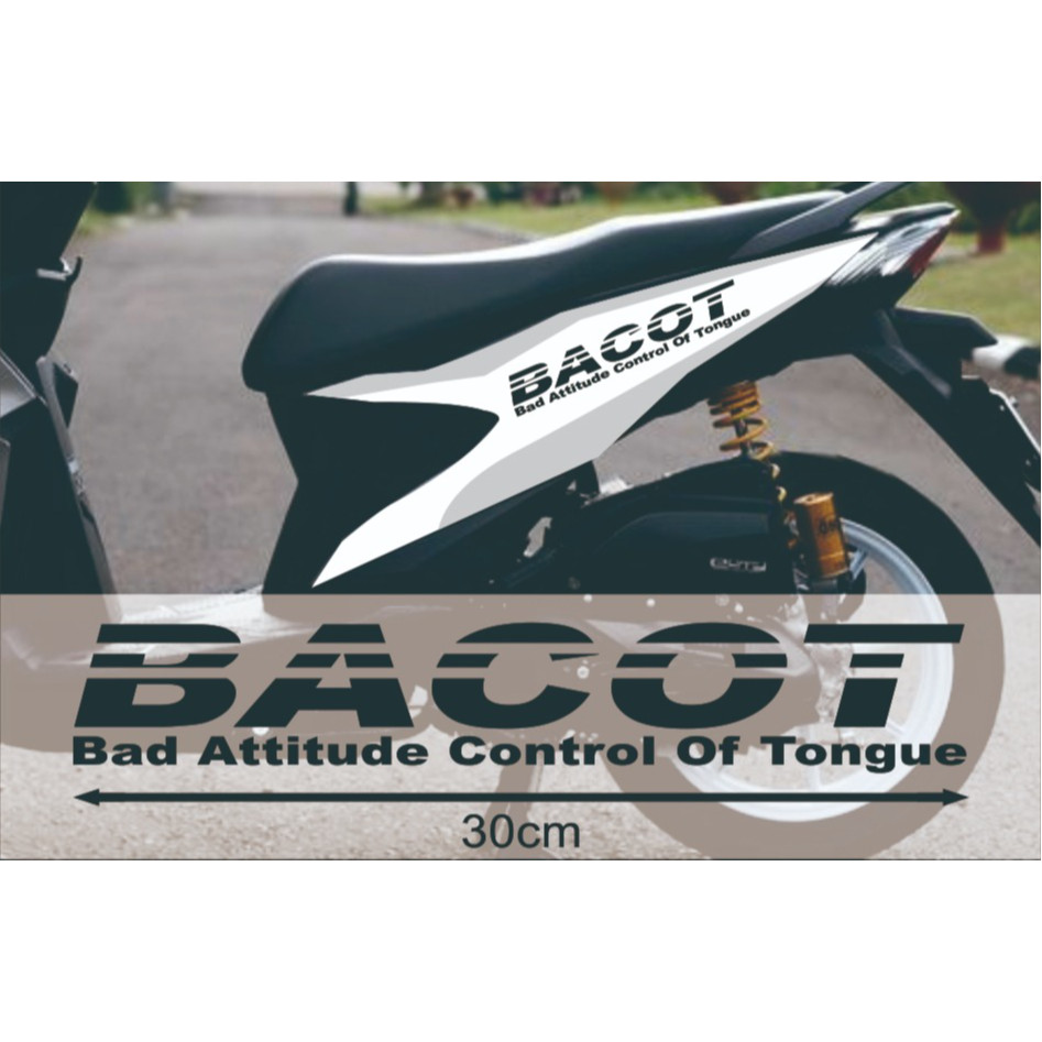 Sticker Cutting BACOT - Stiker Bacot Body Motor - Stiker Racing Race