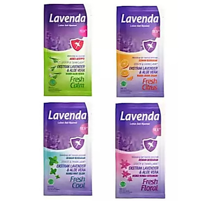 LAVENDA ANTI NYAMUK LOTION / 1 RENCENG ISI 12 PCS