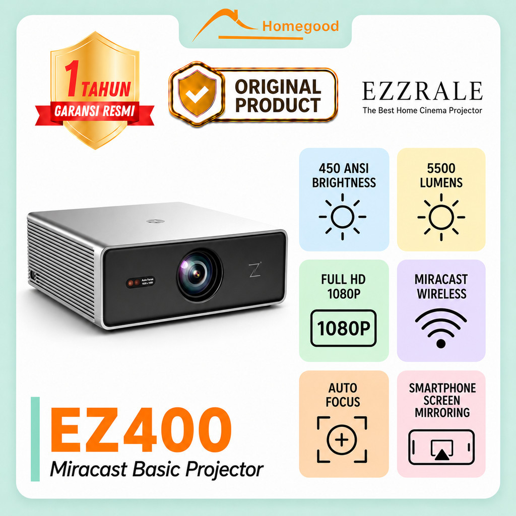 EZZRALE EZ400 Miracast Basic Projector