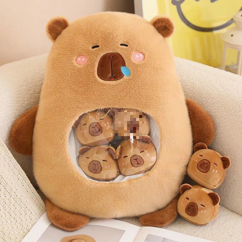 Cute Capybara Puffer Fish Snack Pillow Dolls Creative Puffer Fish Plush Doll Girls ildren's Gifts Ho