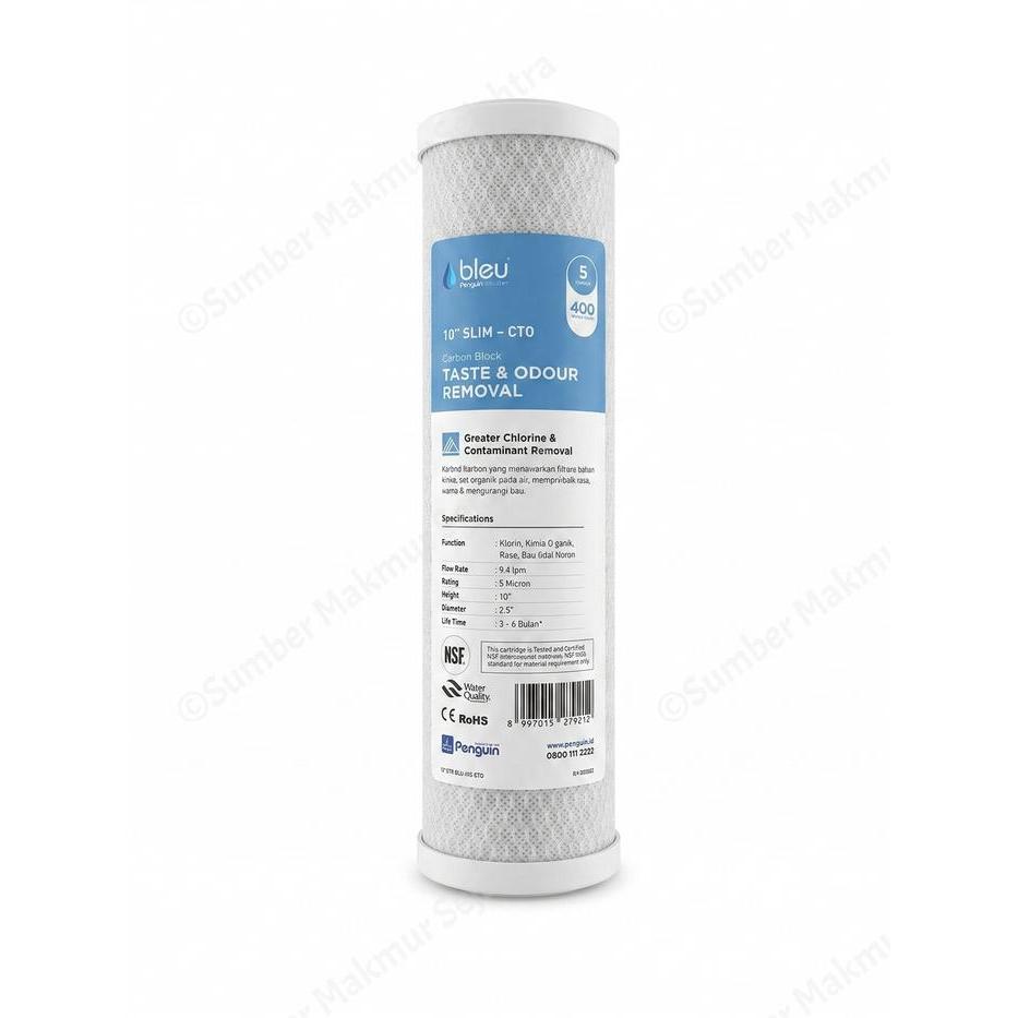 Penguin Bleu Cartridge Carbon Block CTO 10 inch - CTO 10 inch