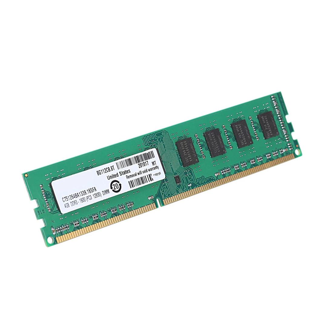 2X DDR3 4GB Memory Ram PC3-12800 1.5V 1600Mhz 240 Pin Desktop Memory DIMM Unbuffered And Non-ECC For