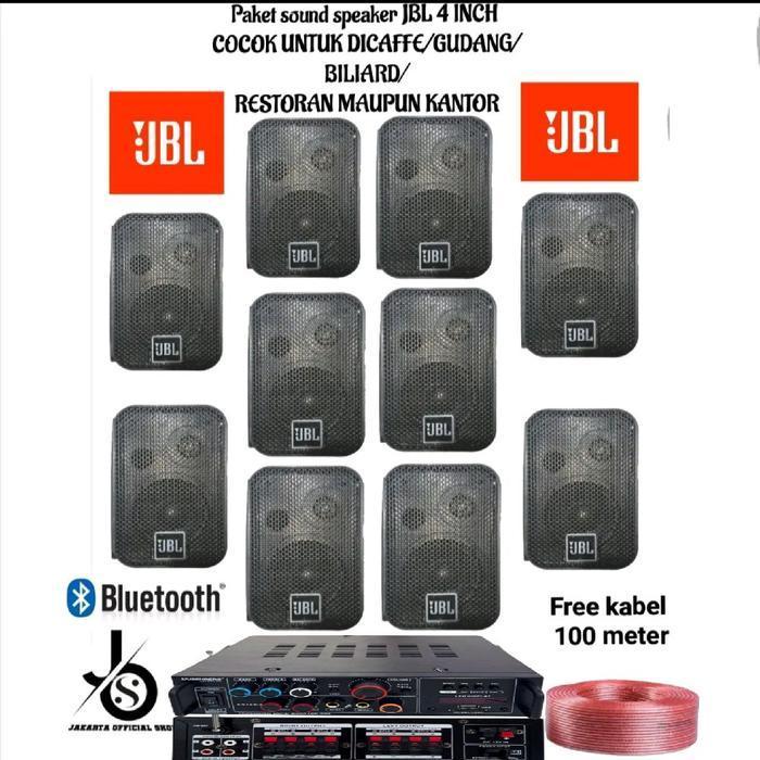 Paket sound caffe speaker 4 inch JBL 10 titik
