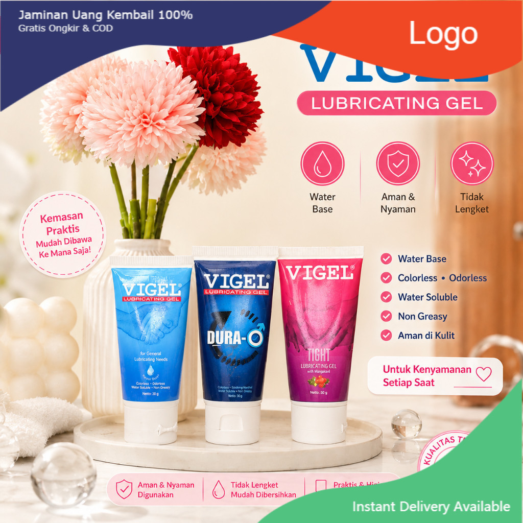 * BISA COD*  Vigel Lubricating Gel ALL VARIAN - Wangi Alami Bahan Herbal ORIGINAL BPOM *DA PRIVASI A
