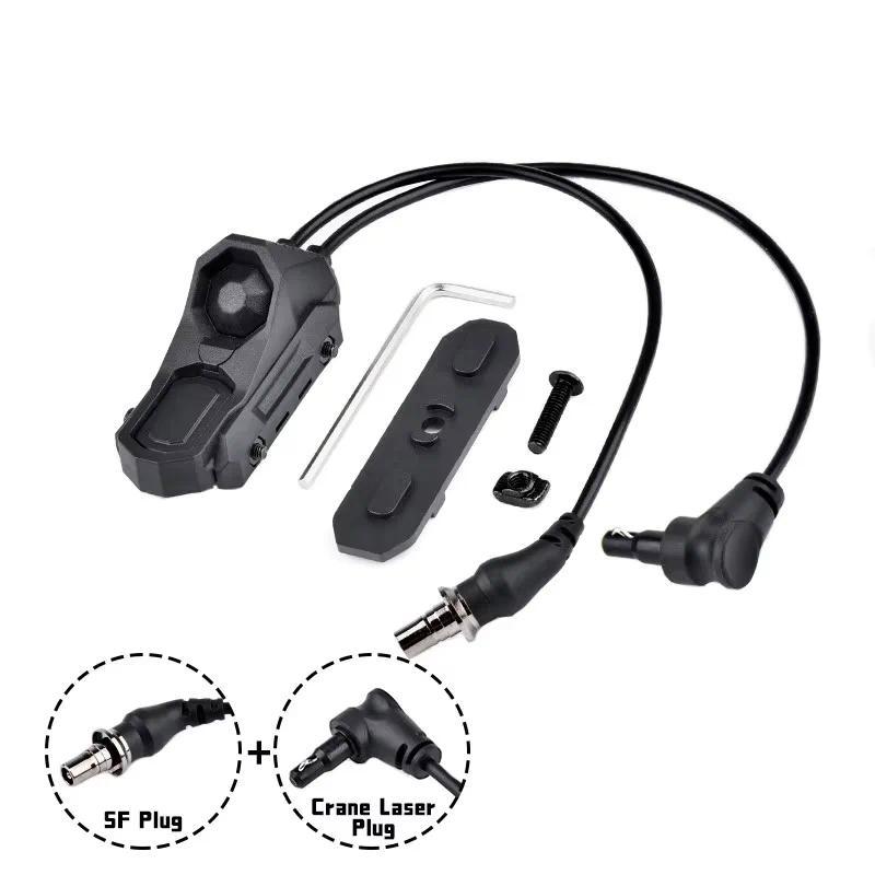 WADSN Tactical UN AXON Remote Wire Control Dual Function Pressure Swit Flashlight PEQ NGAL Laser But