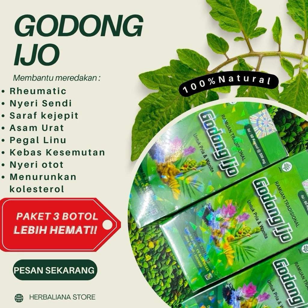 GODONG IJO AMANAH DAN TERPERCAYA  Obat Jamu Herbal Godong Ijo ORI