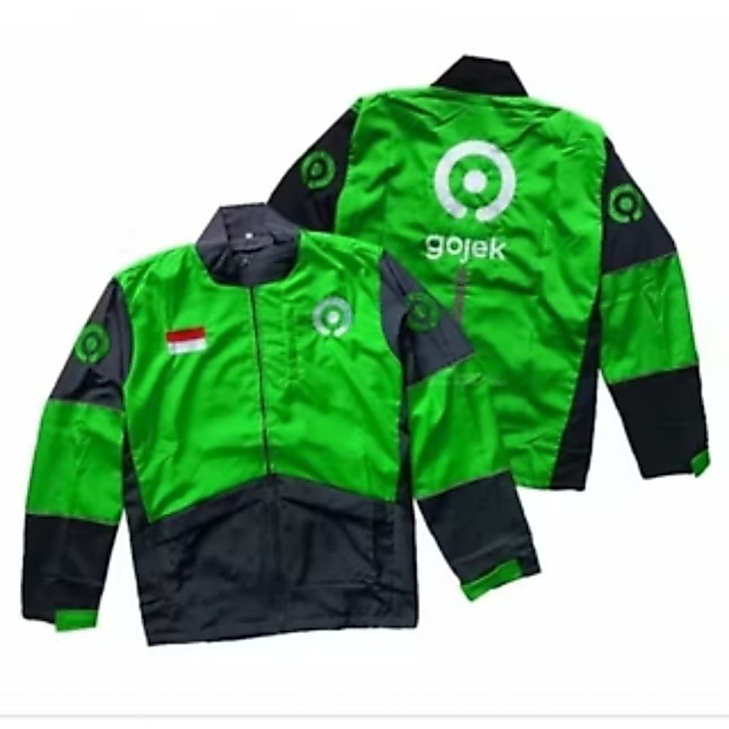 Jaket Gojek  GOTO Garuda Bordir Logo Anti Angin Tebal / Seragam Jaket Gojek GOTO Garuda Pria Wanita 