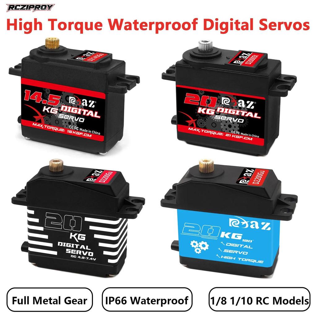 RC Servo gital Servo servo motors, High Torque Waterproof Metal Gear Servo  for 1/8 1/10 RC Car Boat