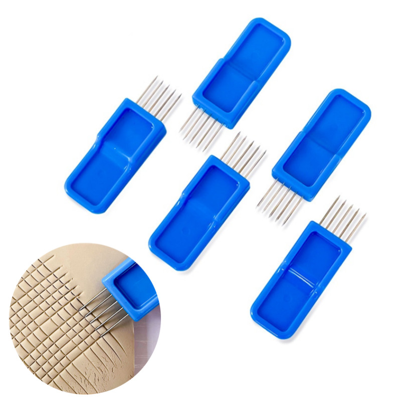 

Five-pin Scratcher Pottery Tools Ceramic Clay Brushing Mud Board Adhesion DIY Ceramic Clay Sculpting Shaping Texture Brush