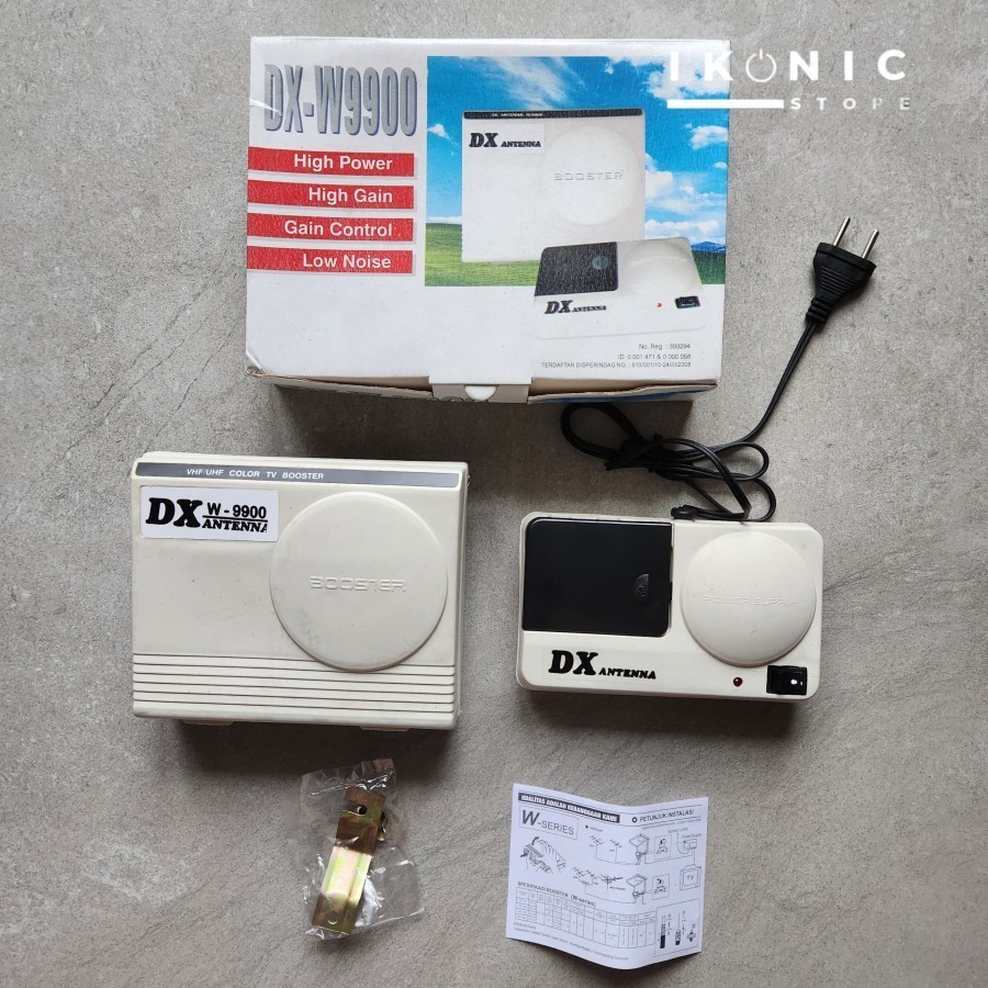 IKONIC Boster Komplit Boster Atas Bawah Boster Antena TV DX-W 9900