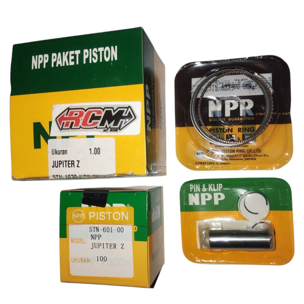 PISTON SEHER SEKER KIT SET JUPITER Z JUPITER-Z  OS OVERSIZE UKURAN 100 ORI ORIGINAL NPP ASLI