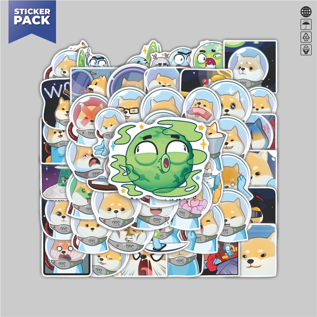 

[100PCS]Stiker Pack Stiker Animal Cute Space Ranger Akio Aesthetic Vinyl Anti Air Dekorasi Sticker Laptop Buku Journal Koper Helm Casing HP Gitar Helm Skateboard