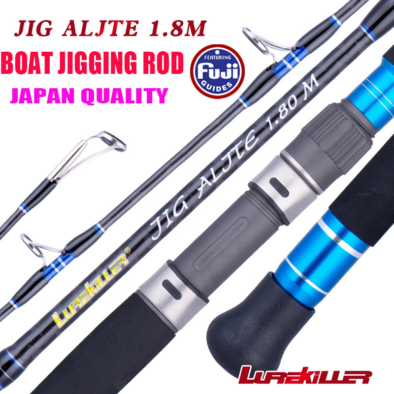 Lurekiller Power Jigging Rod Jig Alite Fuji Parts 1.80M PE 4-8 Jig Weight 150-350g Ocean Boat Jiggin