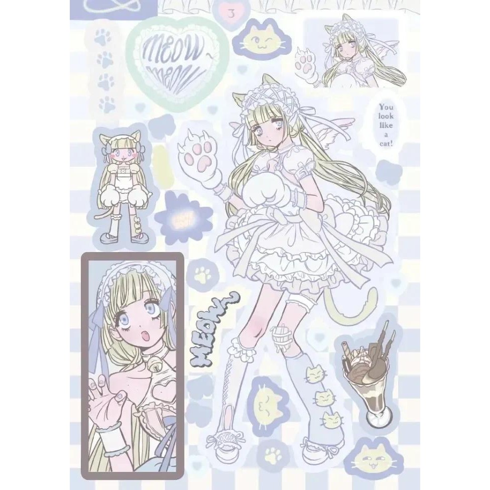 

Cute Equal Replacement Stickers Ins Style Hot Girl Laser Character Girl Stickers Ins High Value DIY Matching