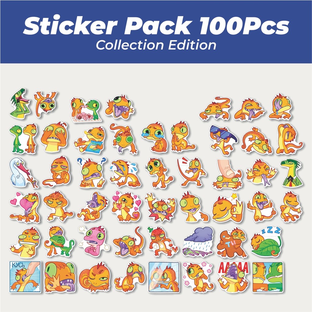 

Hot Stiker Animal Gekkosha Kawaii Lucu Anti Air Stikers Berperekat Waterproof Sticker Decal Buat Motor Helm Buku Journal Koper Casing HP Laptop Botol Minum