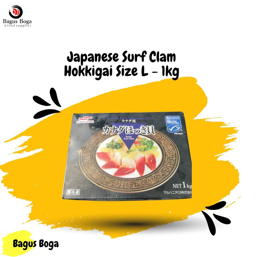 

Japanese Surf Clam Hokkigai Size L - 1kg