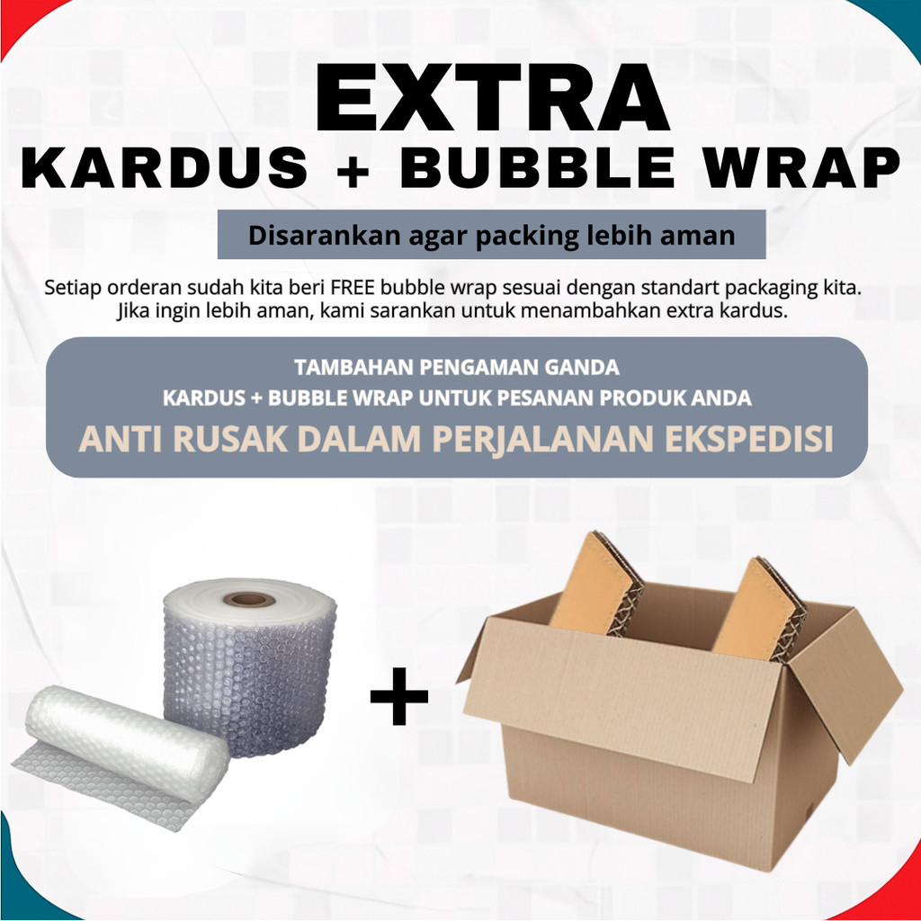 

TAMBAHAN EXTRA KARDUS / XTRA SAFE Kardus Box / Packing Aman dan Nyaman Bakoel Jawara
