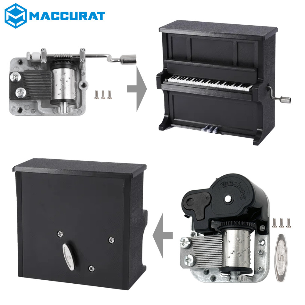 

Für Bambu Labs Klavier Spieluhr Wickelset K014 Maker's Supply Modell Hardware Bambulab 3D-Druck Kreative Modelle