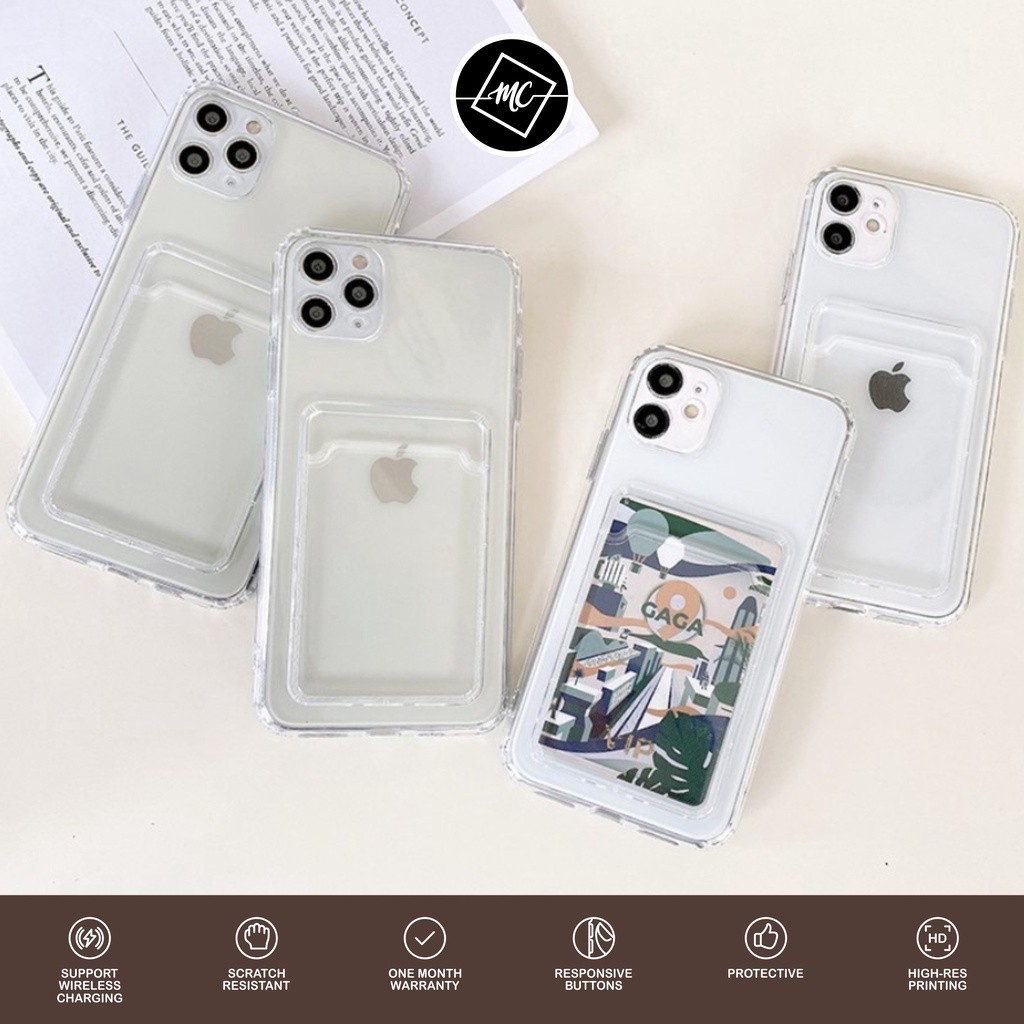 CLEAR CARD CASE vivo Y36 y27 4G Y27 5G v27e v27 t1 pro 5g y02 y35 y22 y16 y91c v23e s1 pro v21 v23 5