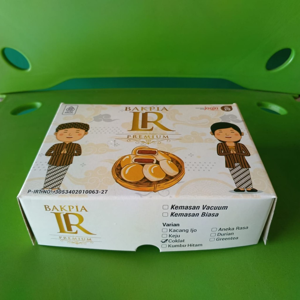 

Bakpia Premium LR - Bakpia Basah Coklat Isi 20 Khas Jogja