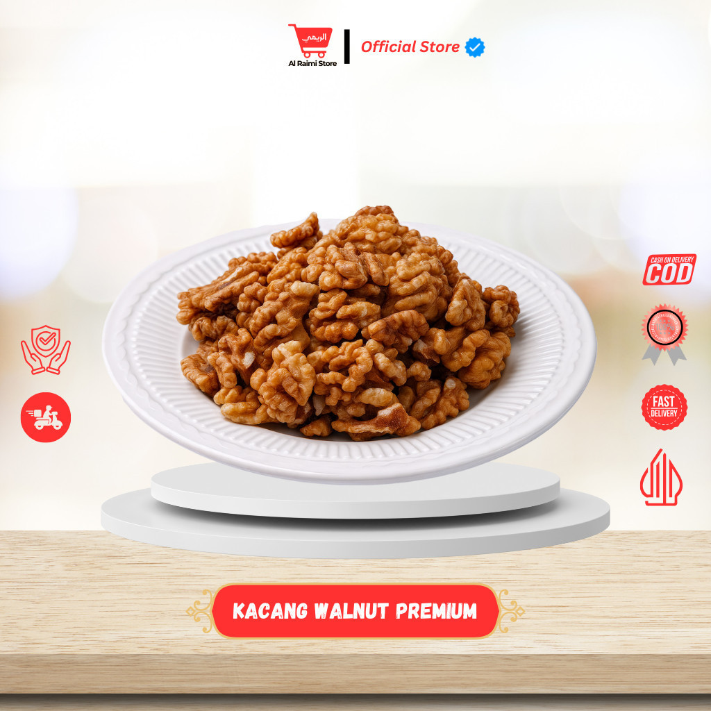 

Kacang Walnut Mentah / Kupas | Camilan Sehat | Tinggi Omega-3 & Antioksidan