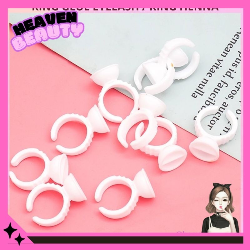 Ring Glue Eyelash extension Cincin lem bulu mata 100pcs - Alexa Beauty