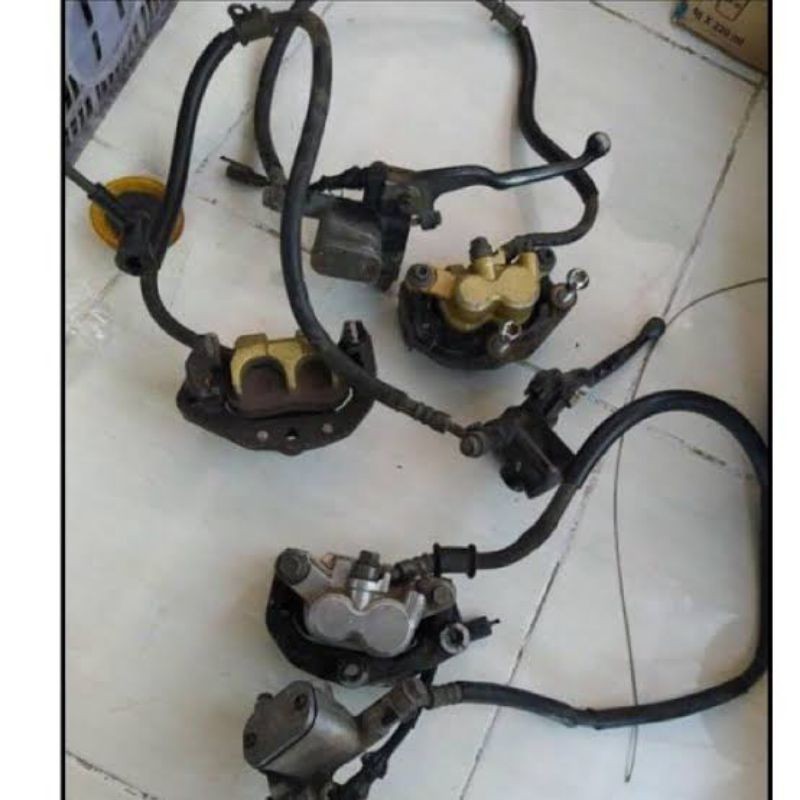 Kaliper master rem cakram F1zr fizr fiz r vega lama bekas original copotan motor normaloriginal copo