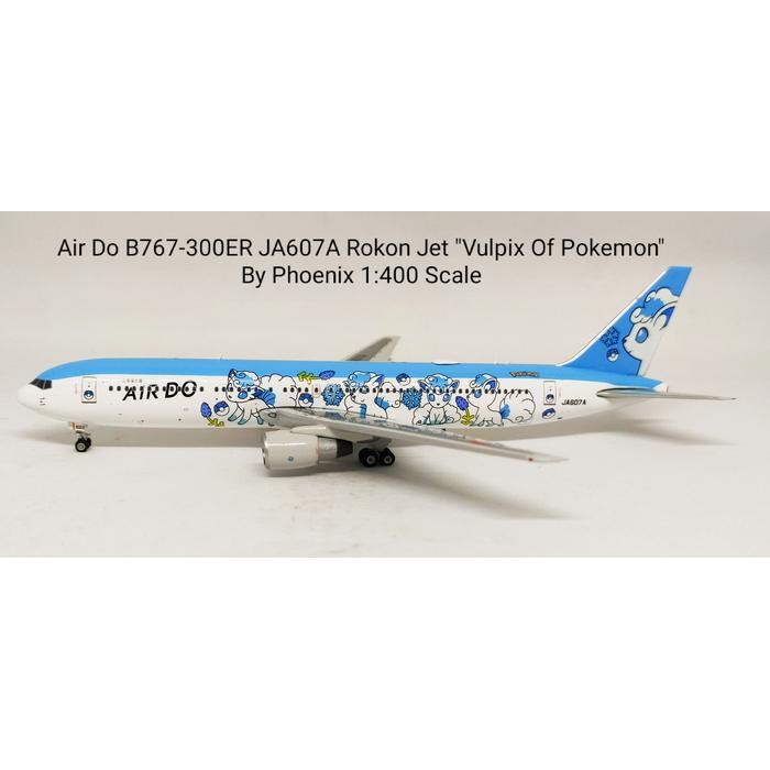 promo Air Do B767-300ER JA607A Rokon Jet Vulpix Of Pokemon By Phoenix 1:400