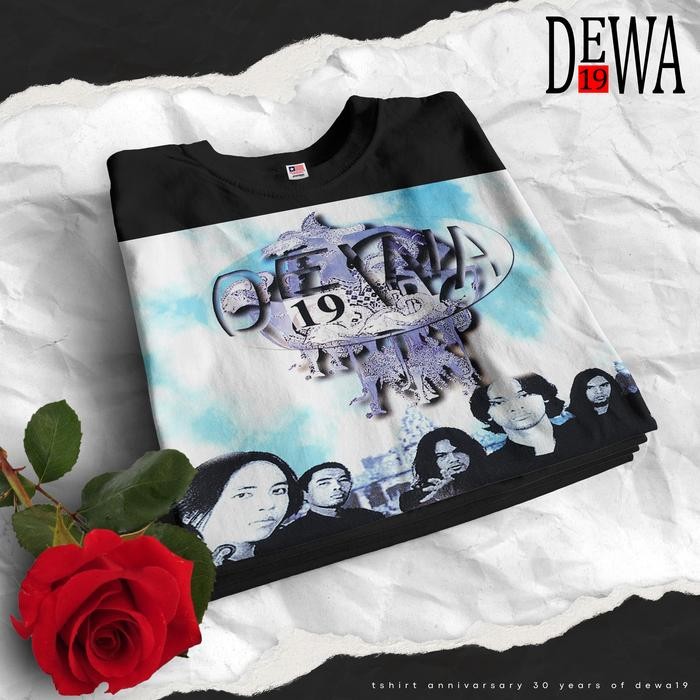 (COD) KAOS PREMIUM DEWA 19 ALBUM PANDAWA LIMA 97 - Hitam, M