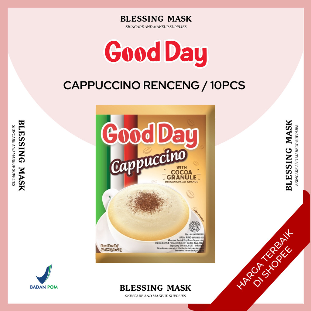 

Good Day CAPPUCCINO Kopi Bubuk Renceng / Isi 10