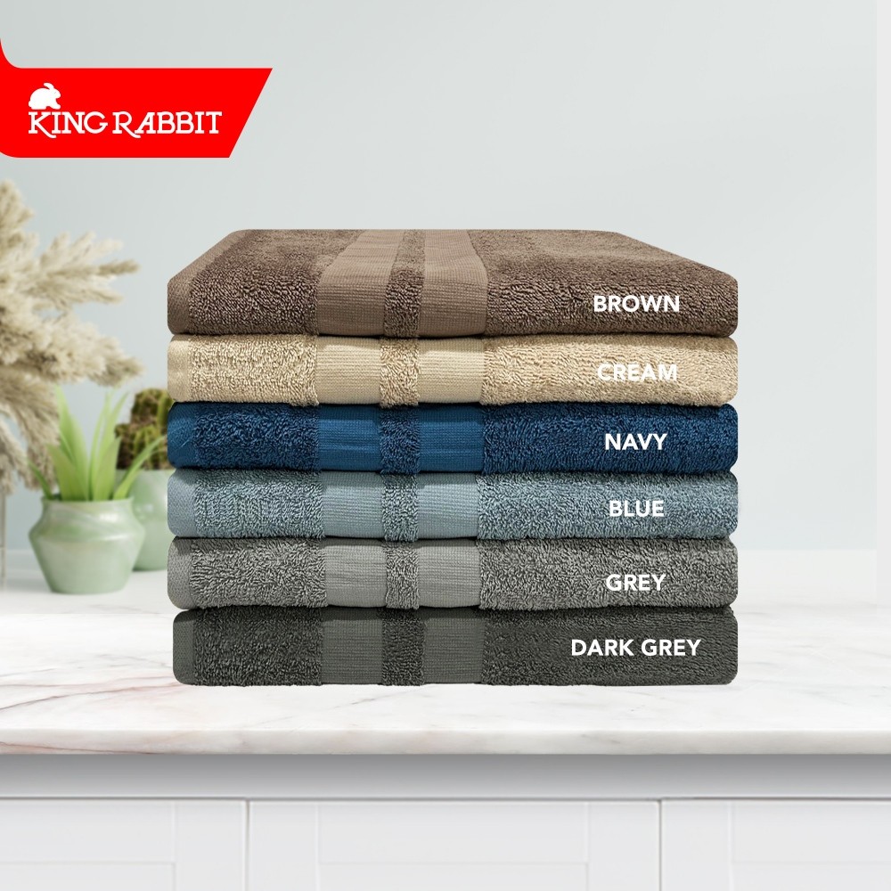 BK29WW King Rabbit Luxury Bamboo Towel / Handuk Mandi uk 70x140 cm