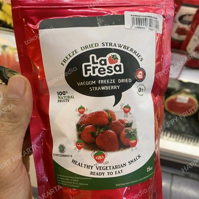 

strawberry freeze dried la fresa healthy strawberry vege snack 15 grm